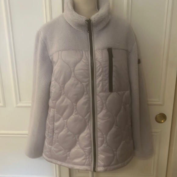 Koolaburra Jackets & Blazers - Koolaburra By Ugg Lavender Mixed Media Fleece Jacket Light Purple Sz LG